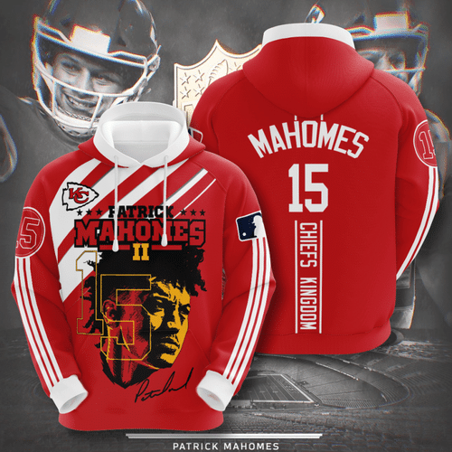 Kansas City Chiefs Patrick Mahomes 62 Unisex 3D Hoodie Gift For Fans