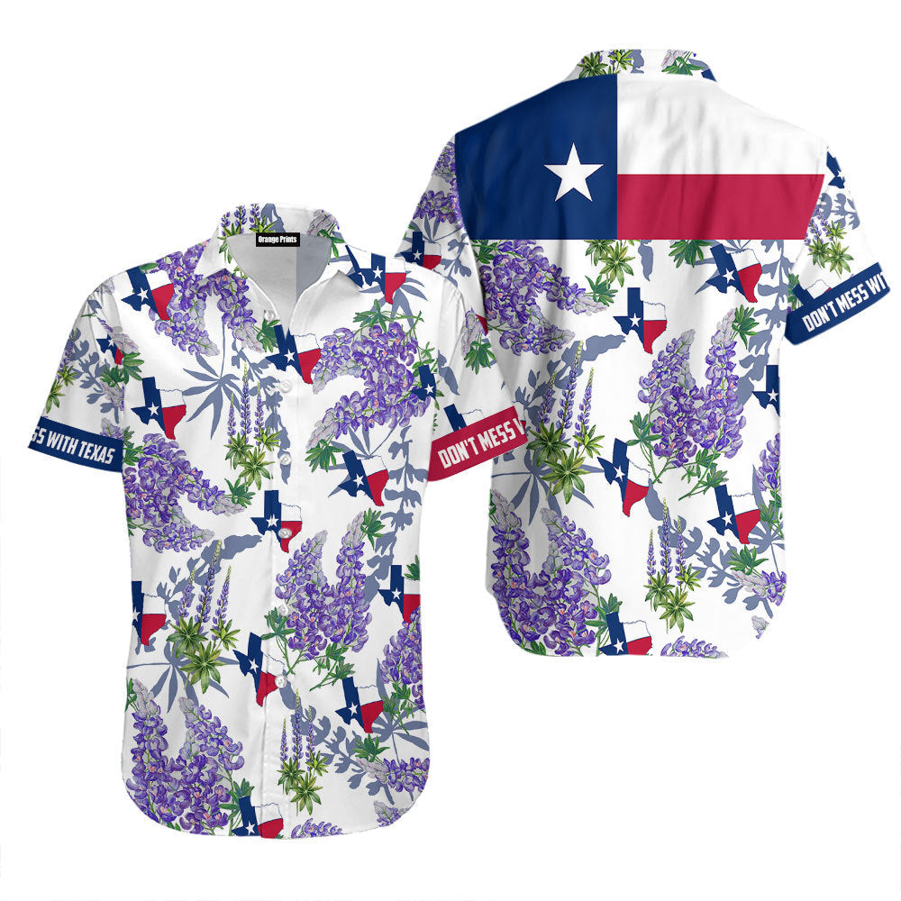 Texas Flag Bluebonnets Hawaii Shirt For Men Women Ha29302