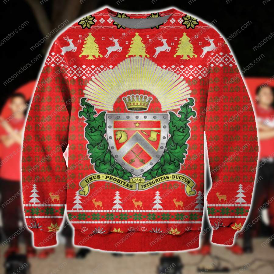 3D ALL OVER PRINT OMEGA DELTA PHI UGLY SWEATER 1192020