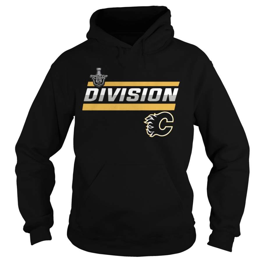 Calgary Flames 2019 Pacific Division Champions Clipping Hoodie