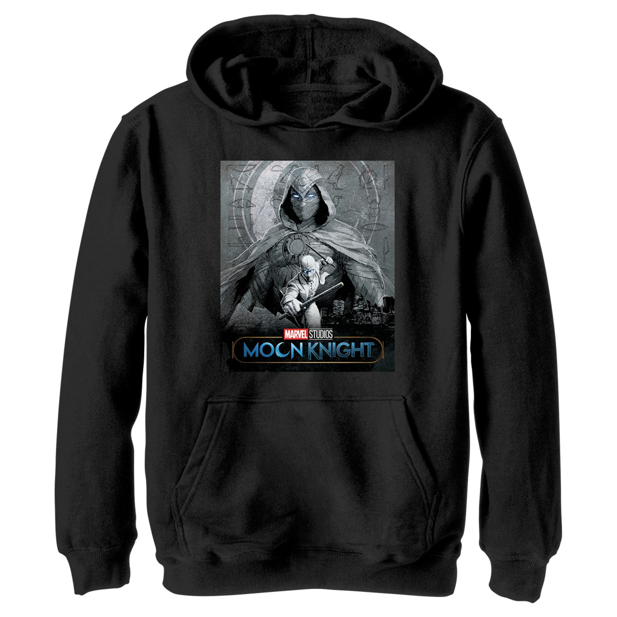 Boy’S Marvel: Moon Knight Dual Identity Poster Pull Over Hoodie