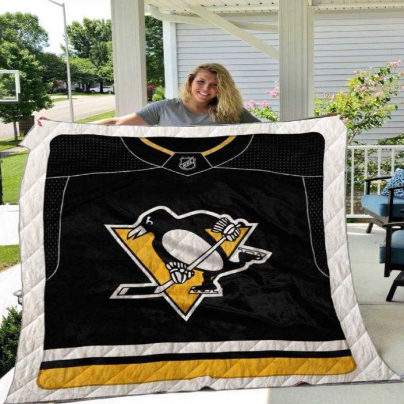 Pittsburgh Penguins Quilt Blanket 01