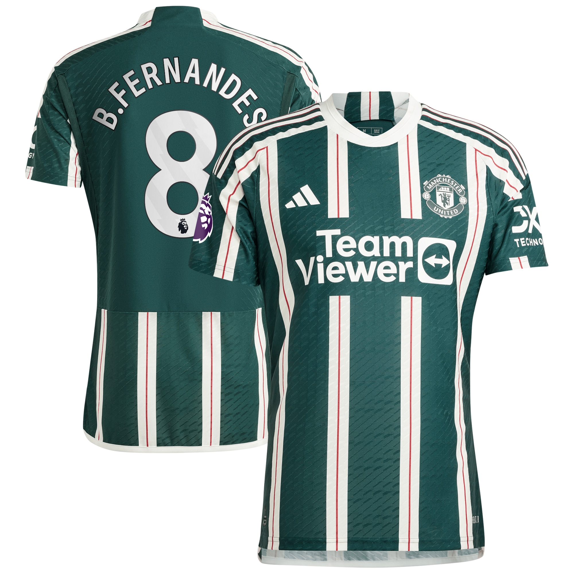 Bruno Fernandes Manchester United 2023/24 Away Authentic Player Jersey – Green