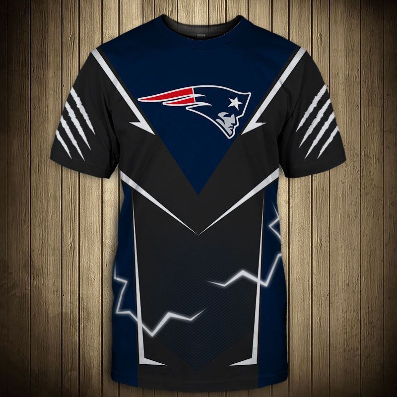 New England Patriots T-Shirts Lightning Graphic Gift For Men