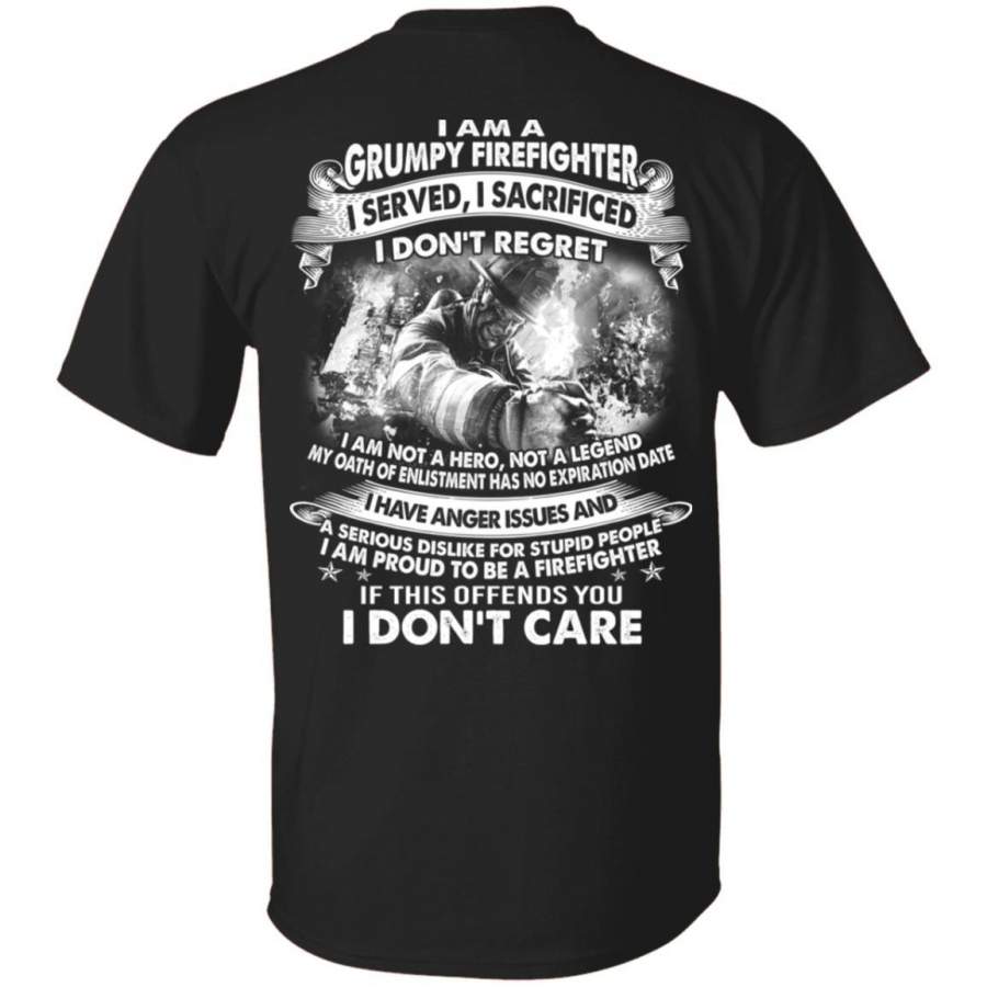 Im A Grumpy Firefighter Personalized Logo Tees Hoodies