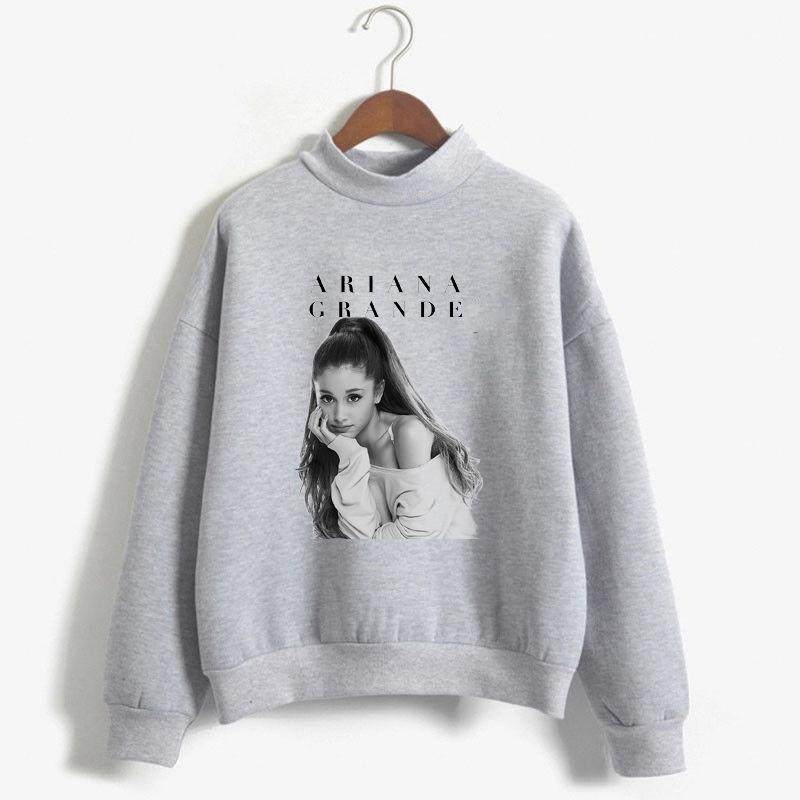 Ariana Grande Hoodie Long Sleeve Pullover Round Collar Sweatshirt For Adults