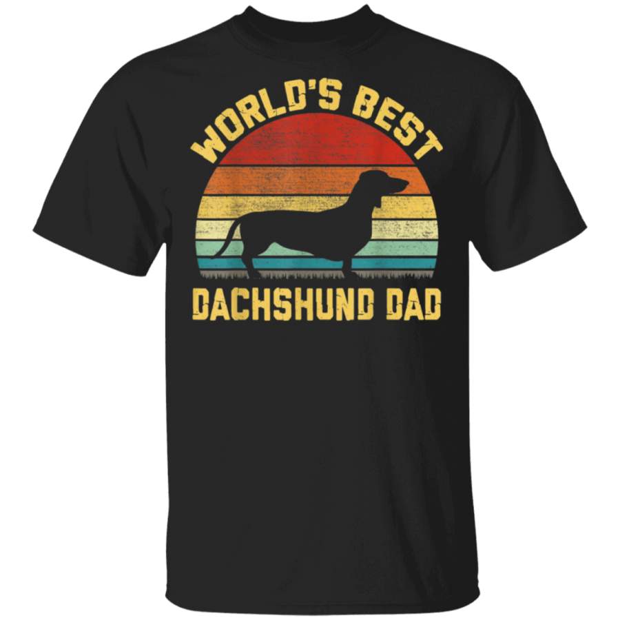 Vintage Worlds Best Dachshund Dad TShirt