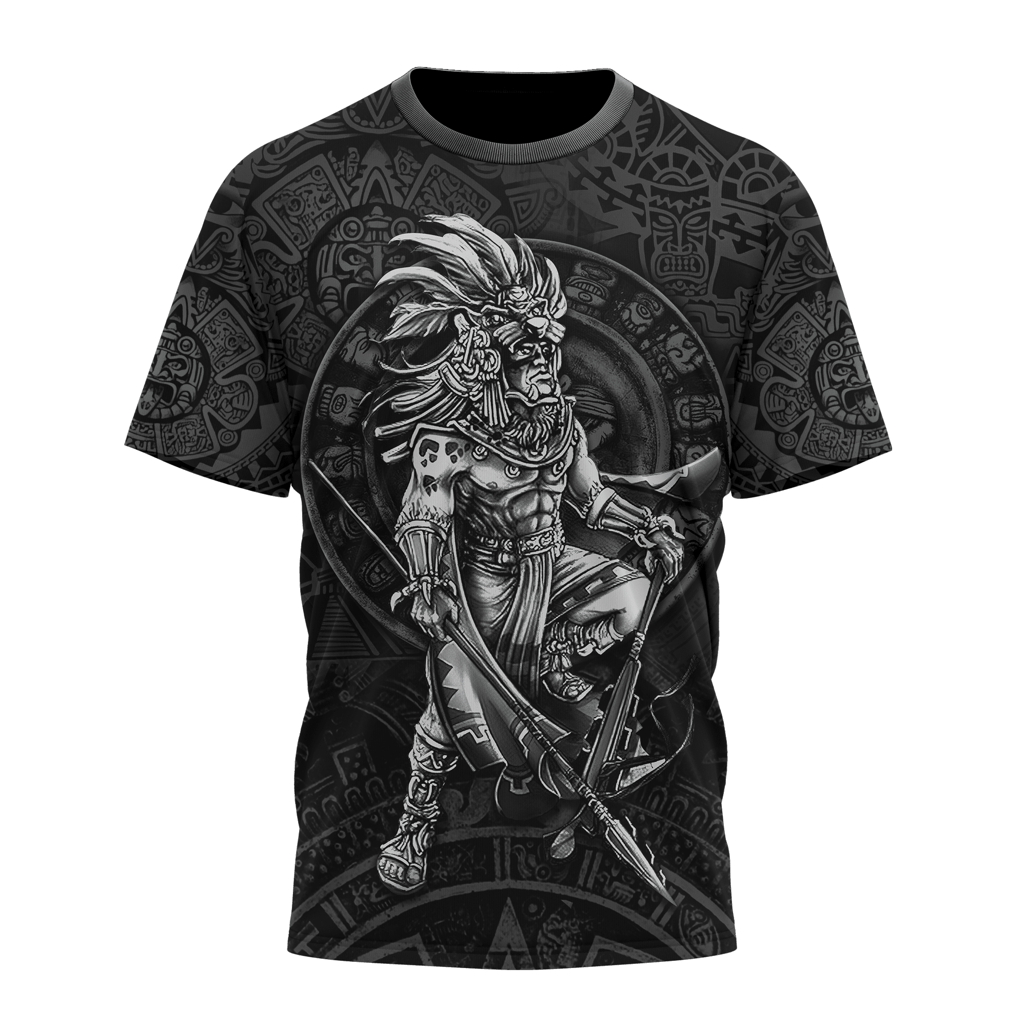 3D All Over Print Aztec Warrior Mexican T-Shirt, Mexican Pride Shirt