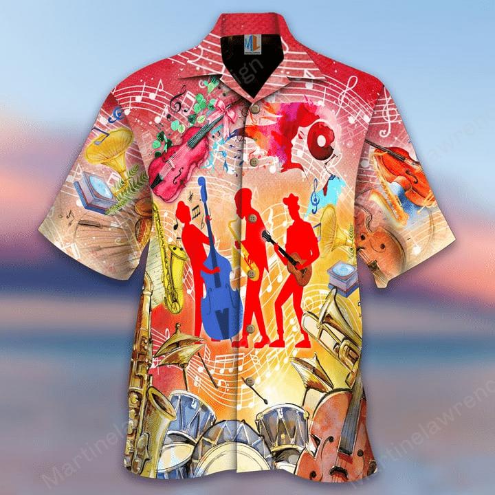 Life Is Good Jazz Music Makes It Better Aloha Hawaii Shirt For Men And Women Ha20559