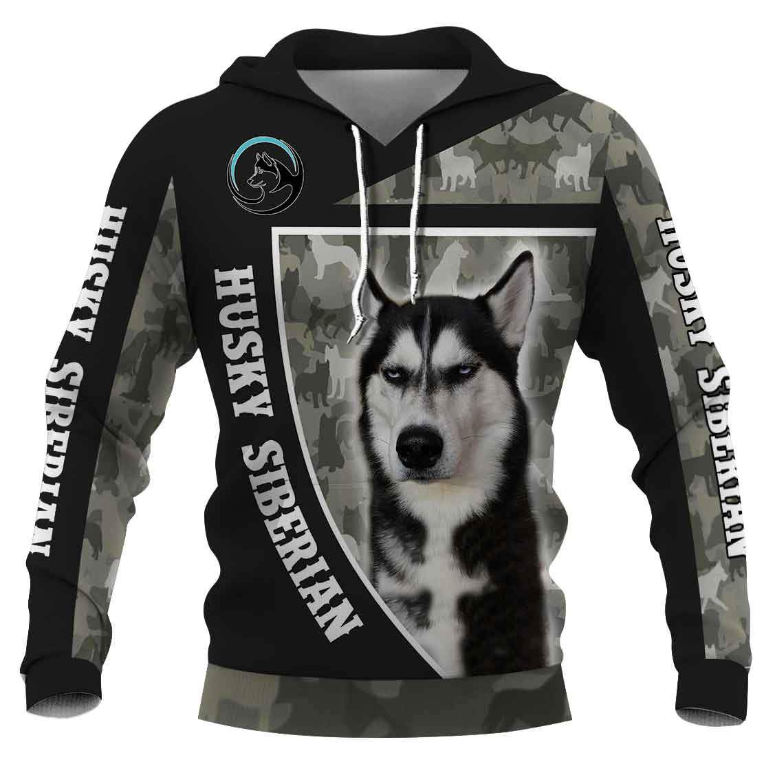 Husky Siberian Camo 3D Full Printing