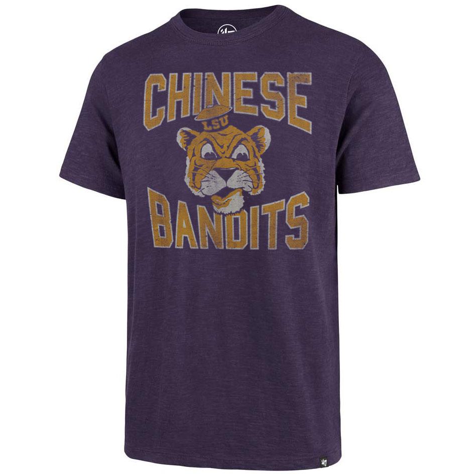 47 Brand Lsu Tigers Beanie Mike Chinese Bandits Scrum T-Shirt – Purple