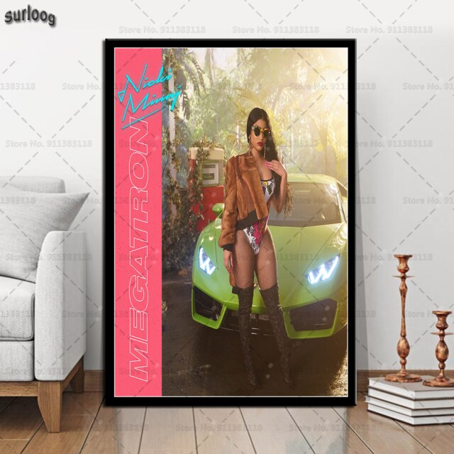 Wall Art Poster Nicki Minaj Retro Pictures Prints