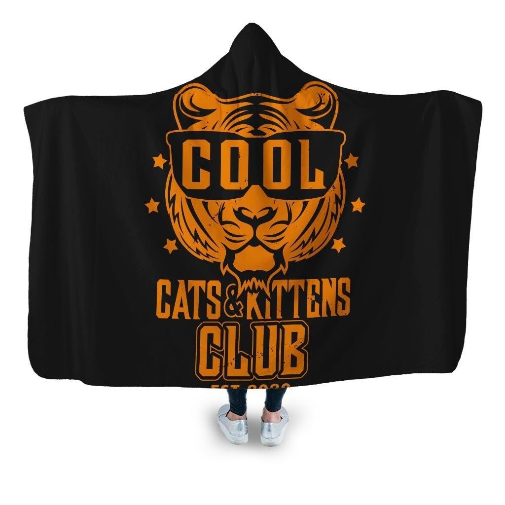 Cool Cats And Kittens Club Hooded Blanket