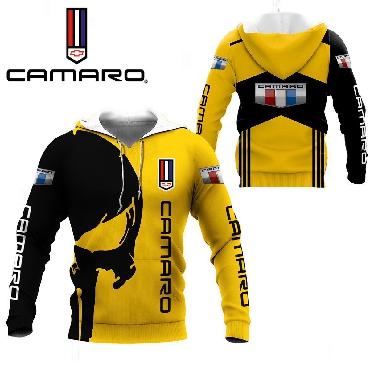 3D All Over Printed Chevrolet Camaro Shirts Ver 6 (Yellow)