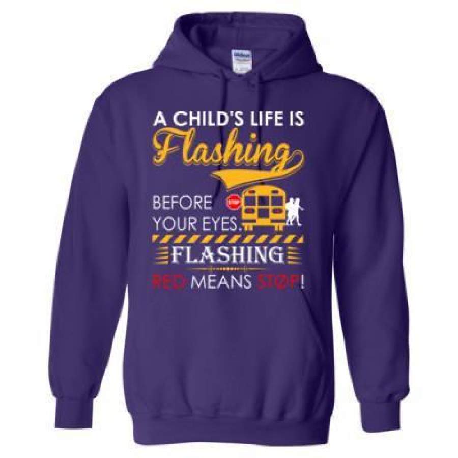 AGR A Childs Life Is Flashing Before Your Eyes Flashing Red Means Stop – Heavy Blend™ Hooded Sweatshirt