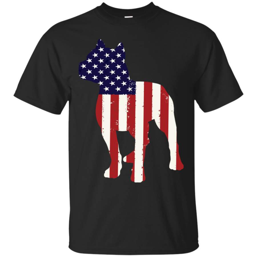 AGR Amazing shirt Funny USA Patriotic Pitbull dog – American flag t shirt 4th of july Cotton t shirt