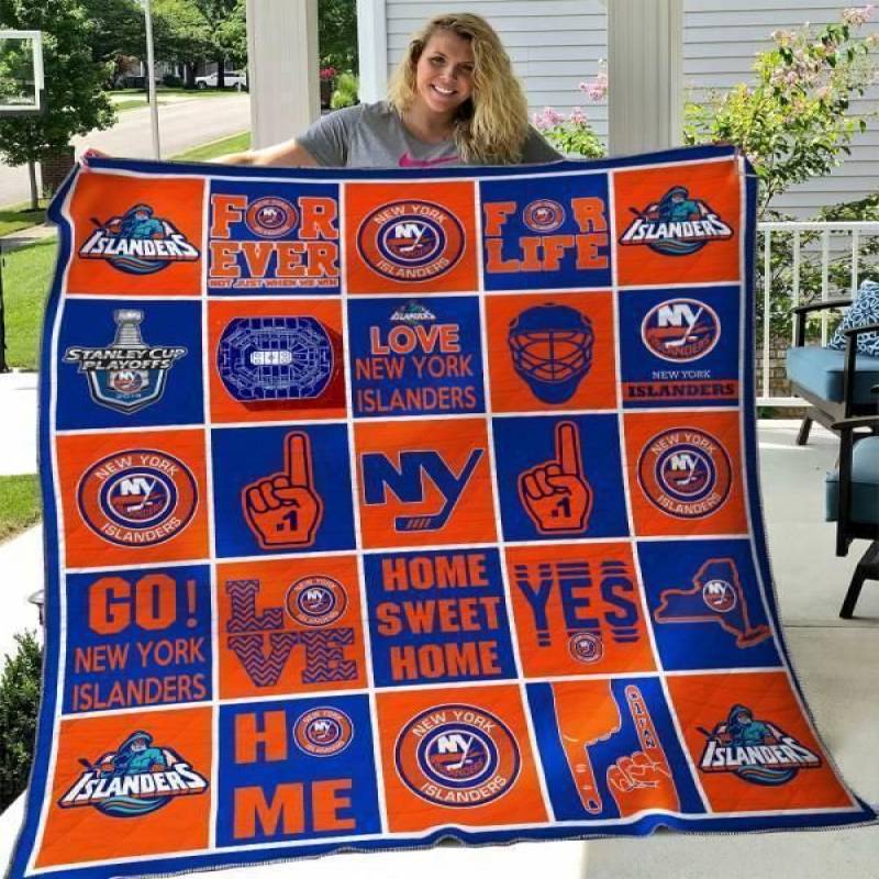 New York Islanders Quilt Blanket 03