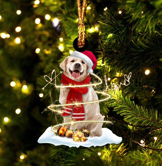 Golden Retriever Christmas Gift Christmas Ornament Chm