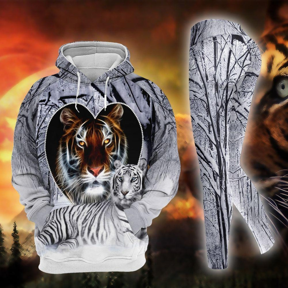 Tiger Legging Hoodie, Tiger Lover Legging Hoodie