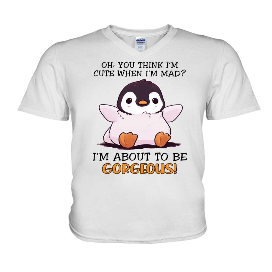 Penguine I’m About To Be Gorgeous Guys V-Neck