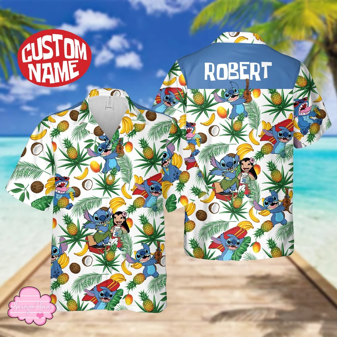 Personalized Tropical Stitch Hawaii Shirt 023 Ha91026