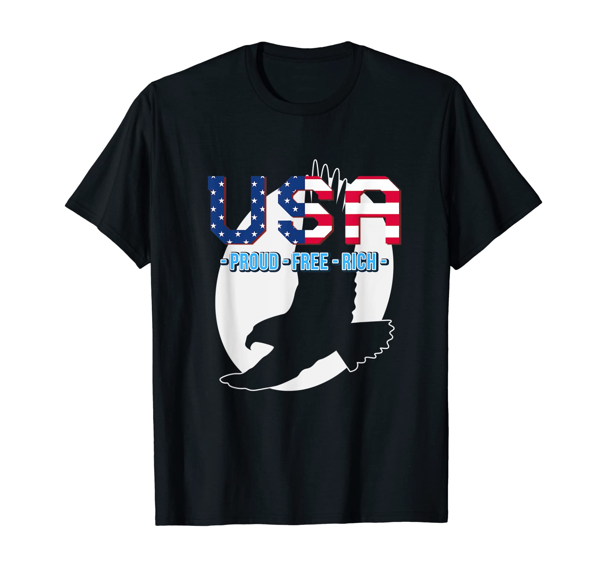 USA Independence Day 4th July Eagle Flag Women Men Kids T-Shirt