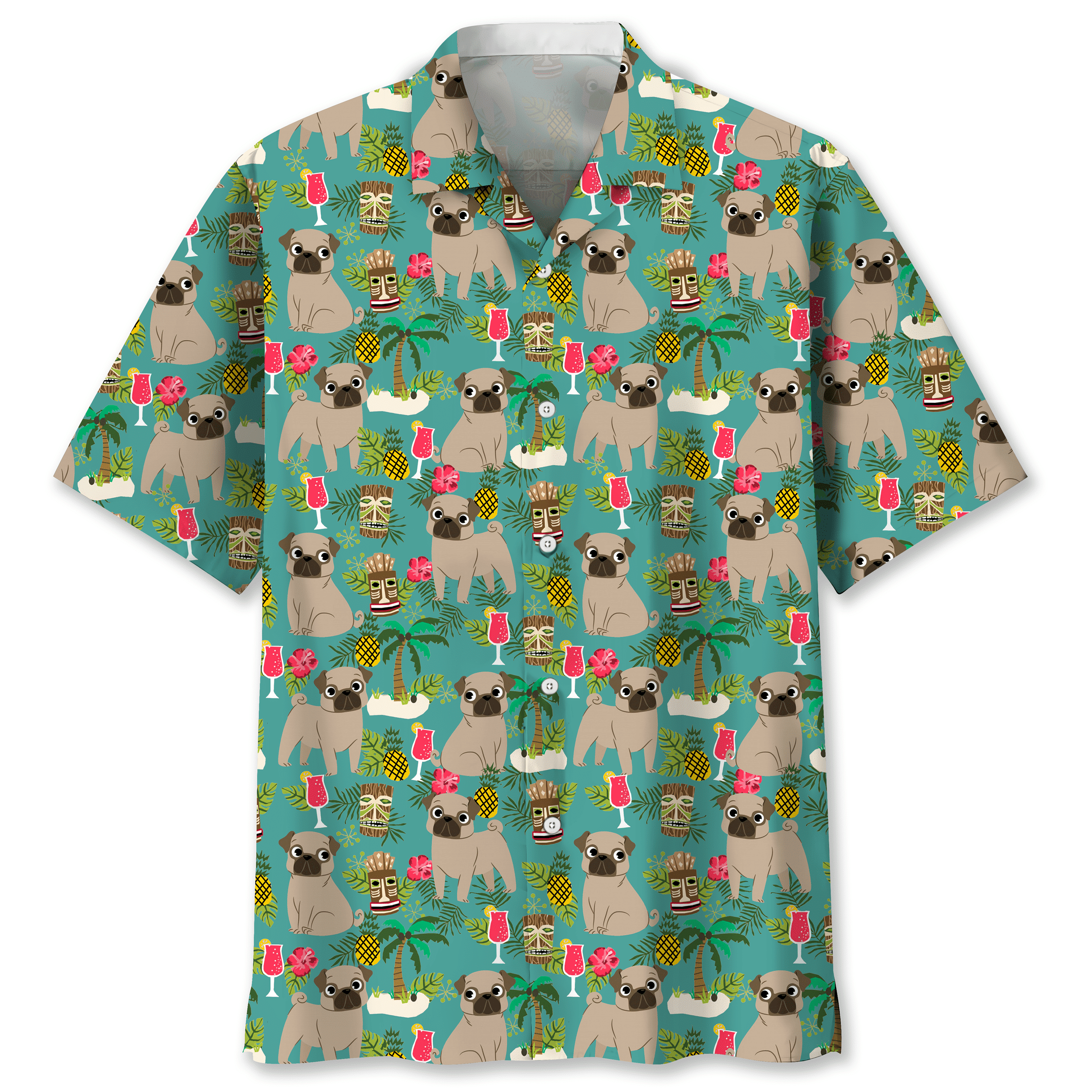 Pug Hawaii Beach Lover Hawaii Aloha Shirt For Dog Ha19235