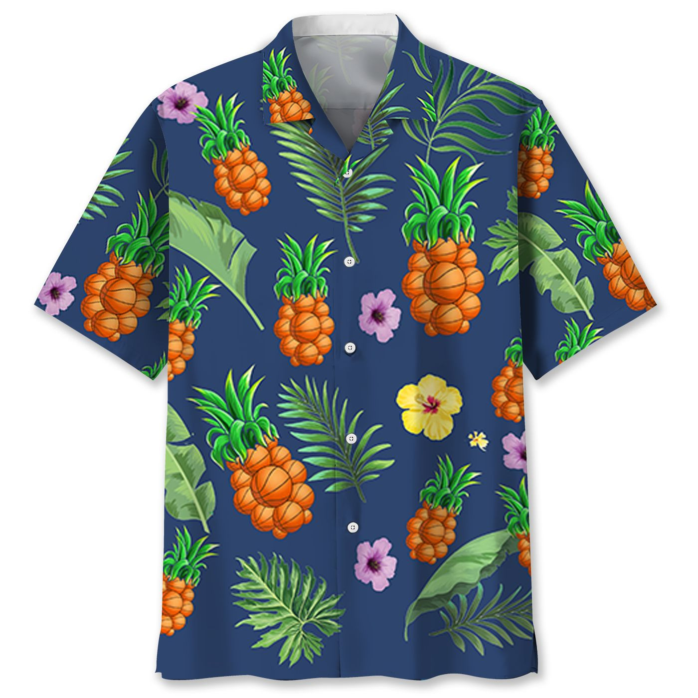 Basketball Pineapple Hawaii Shirt Ha19840