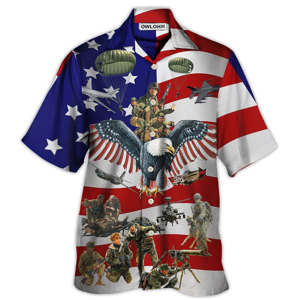 Veteran We Always Remember You With Flag Background – Hawaiian Shirt  – Owl Ohh