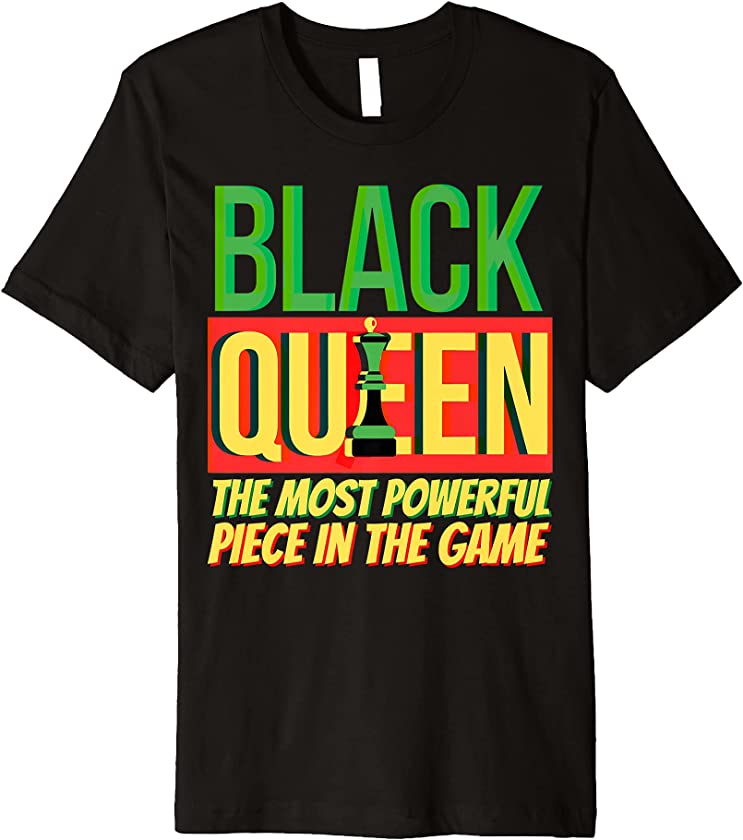 Juneteenth Black Queen The Most Powerful Women Girls Funny Premium T-Shirt