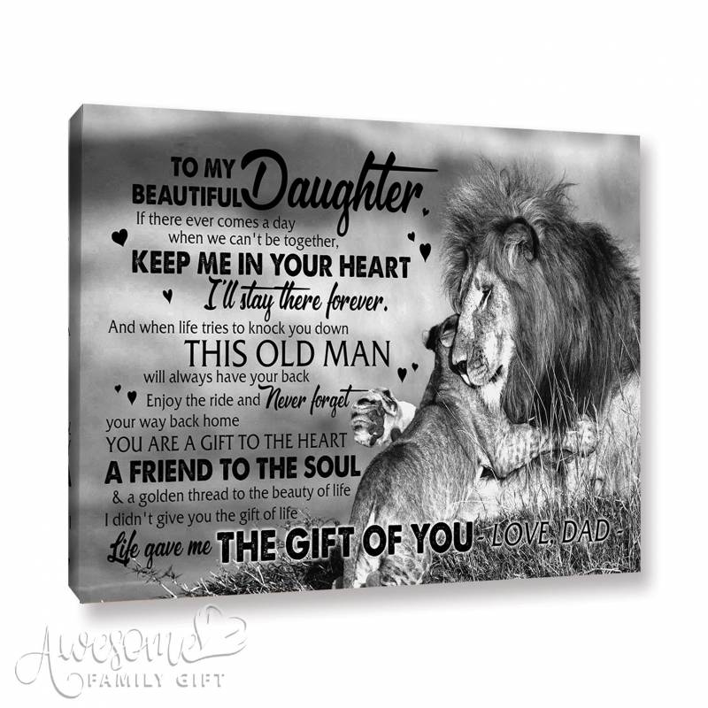 To My Daughter – Lion – Canvas