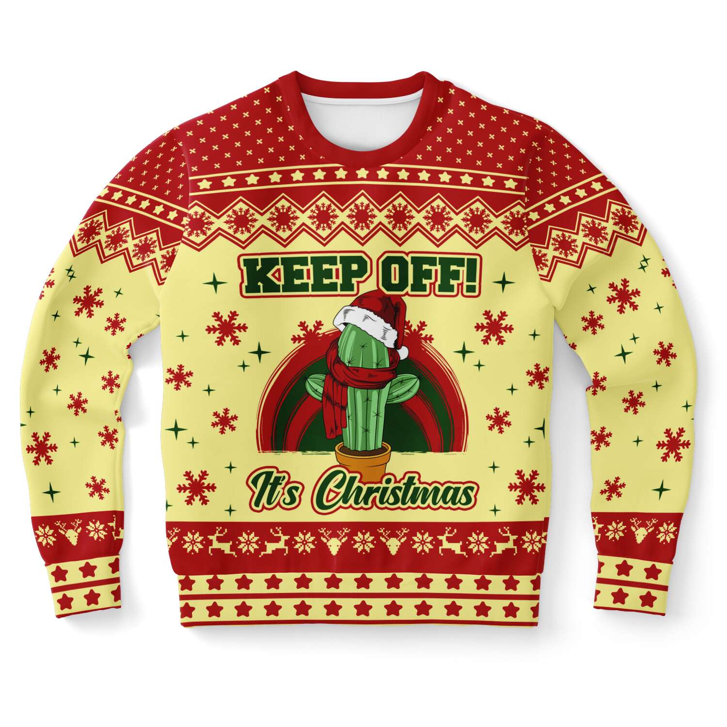 Cactus Keep Off It’S Christmas Ugly Christmas Sweater