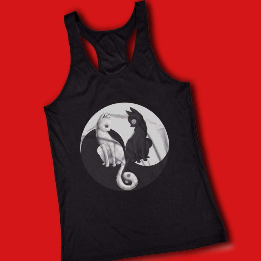 Yin And Yang Cats Kitten Women’S Tank Top