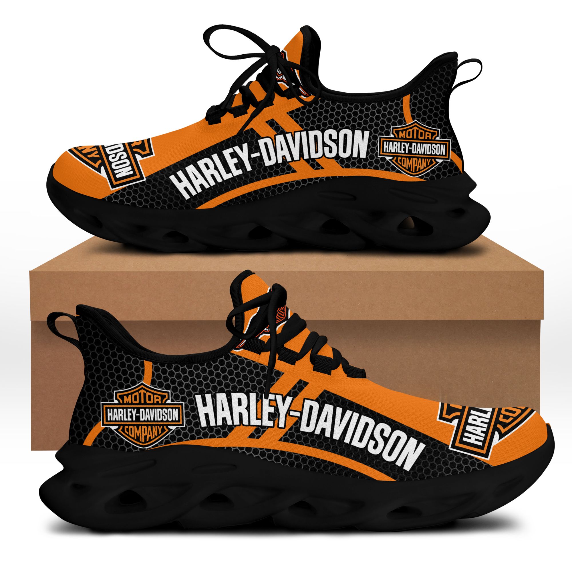 HARLEY DAVIDSON AN-LT BS Running Shoes Ver 1 (Orange) – Wardrobe Collective