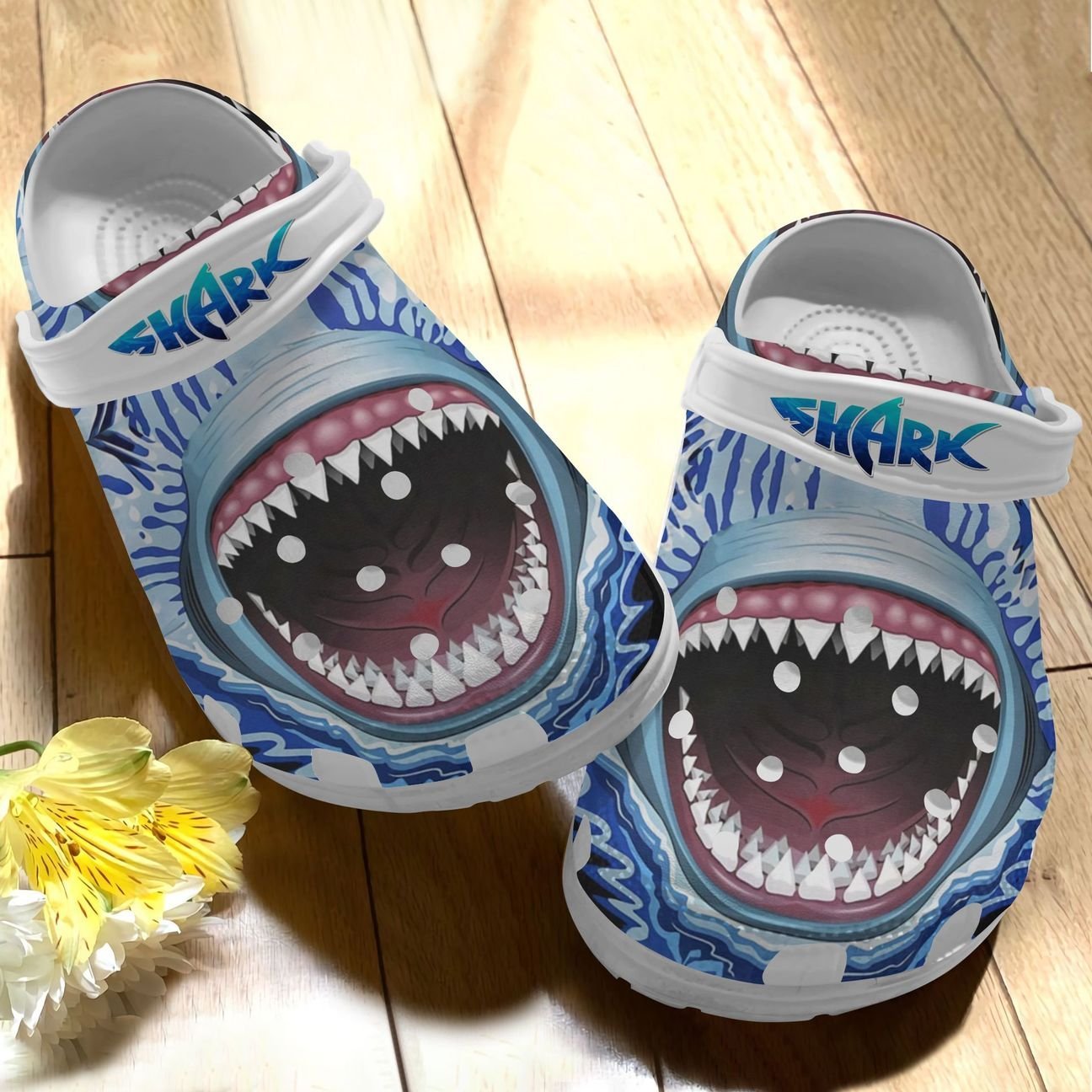 Shark Personalized Clog, Custom Name, Text, Color, Number Fashion Style For Women, Men, Kid, Print 3D Shark Ocean