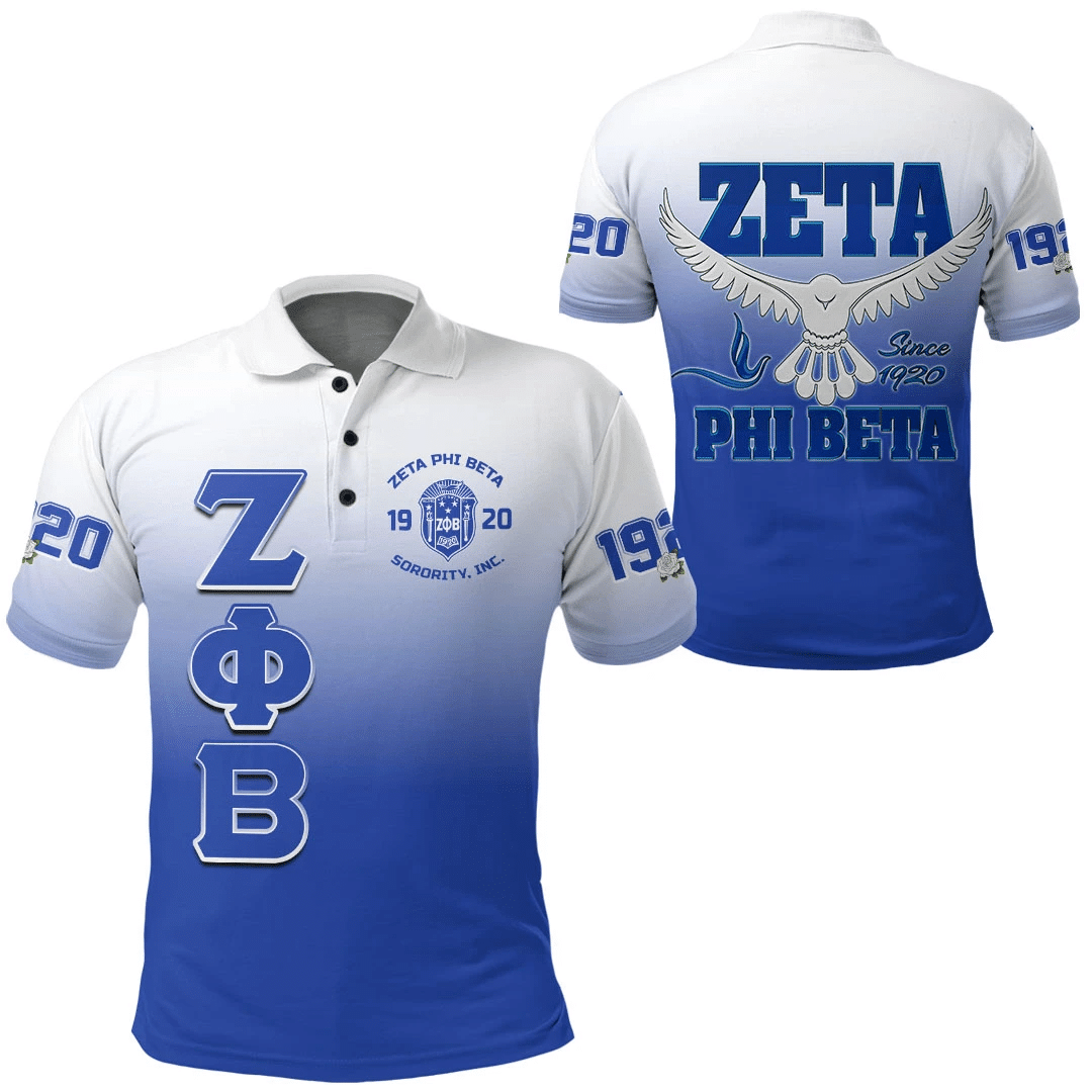 Sorority Polo – Zeta Phi Beta Gradient Polo Shirts