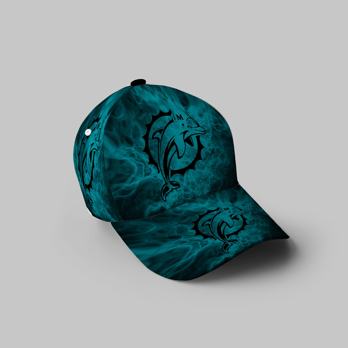 Miami Dolphins Logo 4 3D Printing Baseball Cap Classic Hat