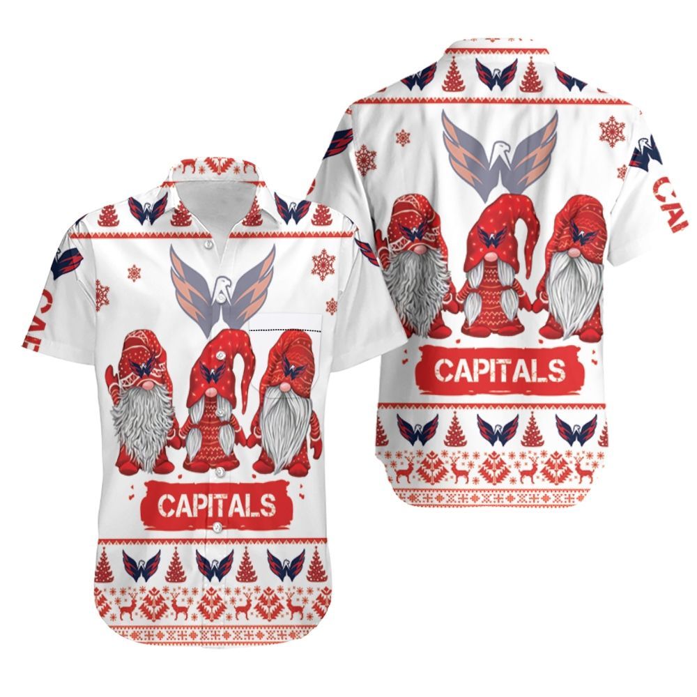 Christmas Gnomes Washington Capitals Ugly Sweatshirt Hawaii Shirt Ha33587