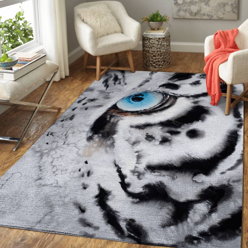 Tiger Look2 – Animals Area Rug Carpet