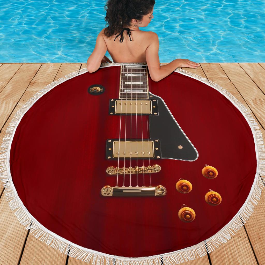 Anniversary Guitar Beach Blanket