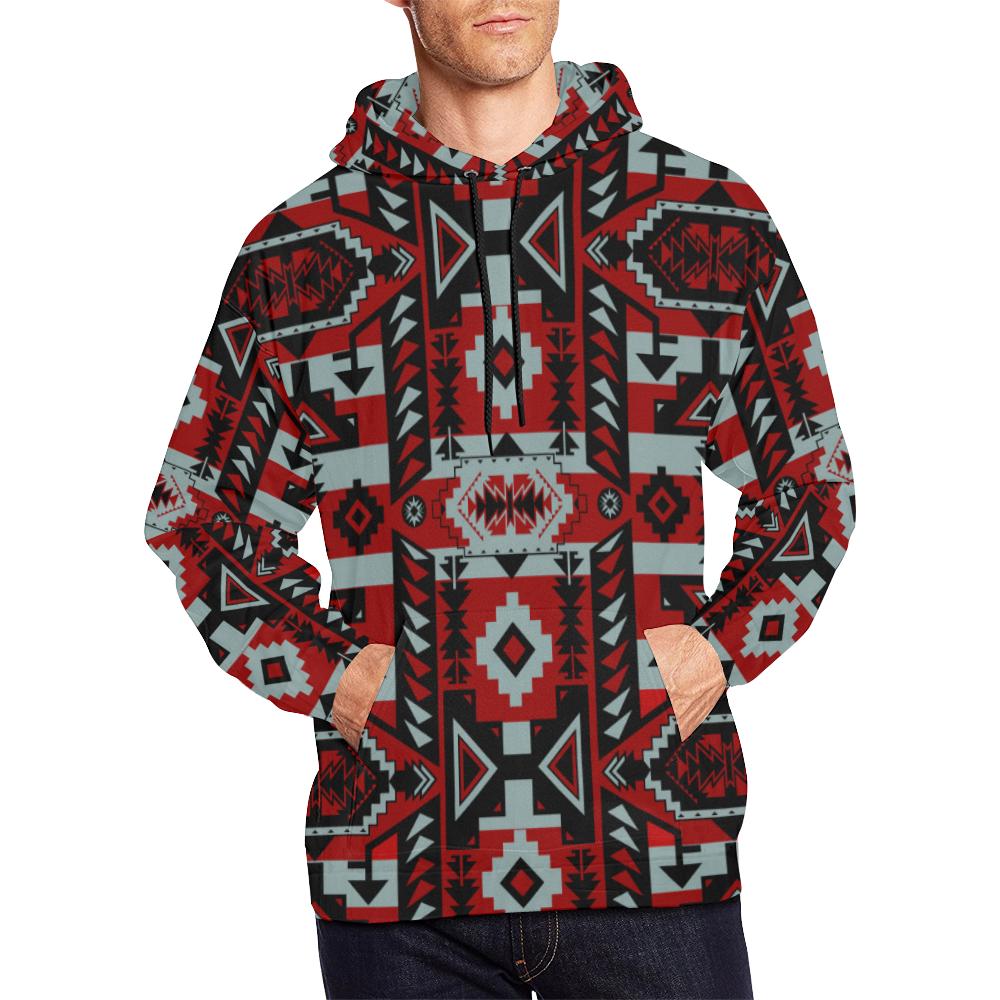 Chiefs Mountain Candy Sierra-Dark All Over Print Hoodie For Men (Usa Size) (Model H13)