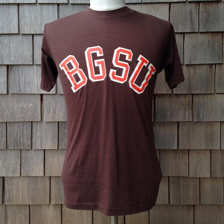 Des Ann Es 80 Vintage Bgsu Bowling Green State University Faucons Shirt