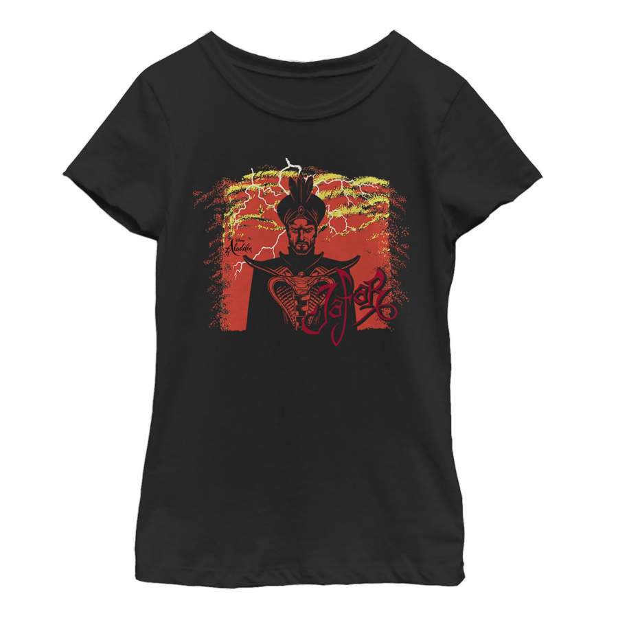 Aladdin Girl’s Stormy Jafar  T Shirt