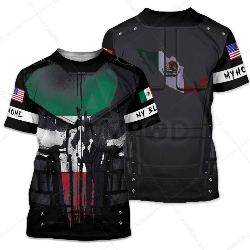 American Home With Mexican Blood  All Over Printed Shirts MX62