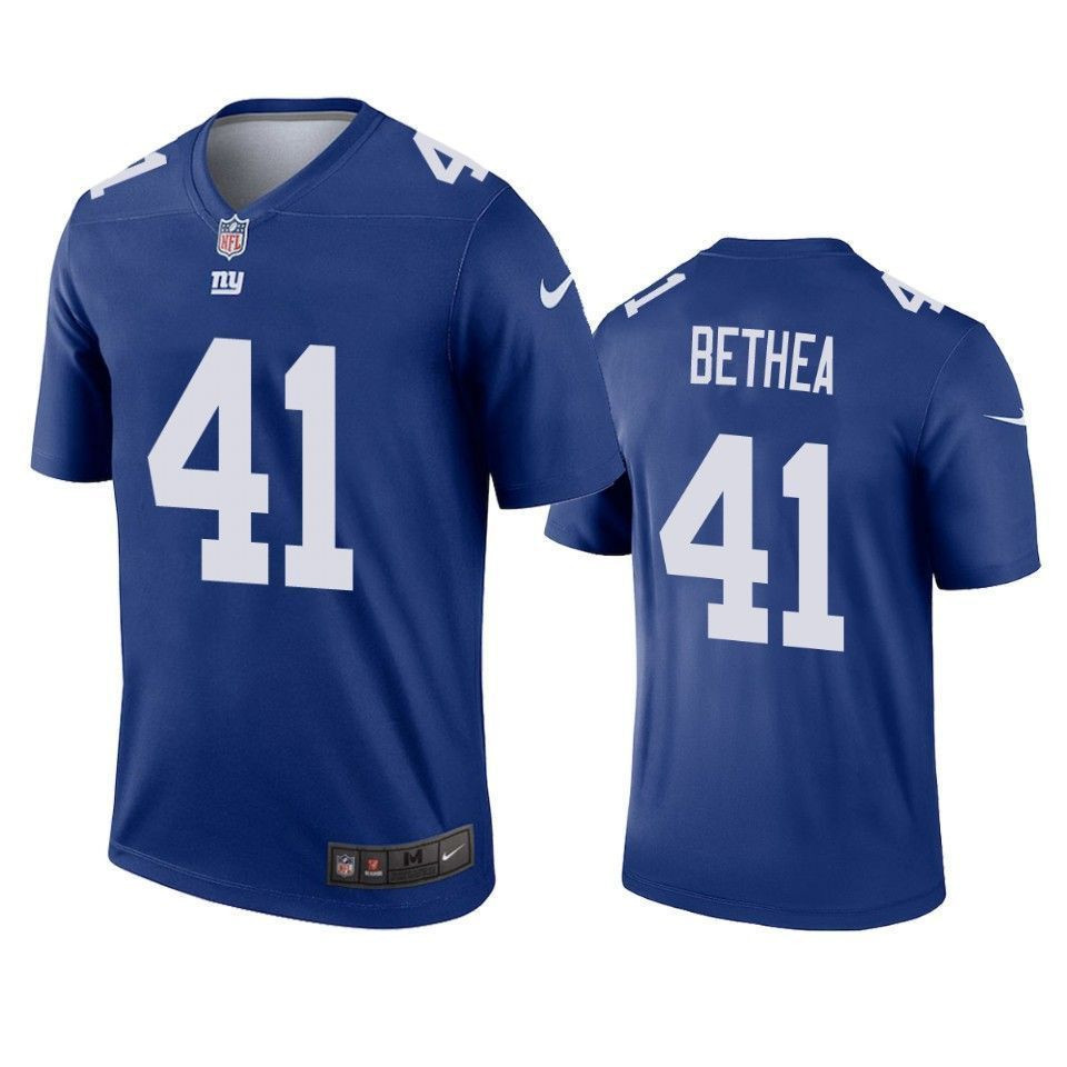 New York Giants 41 Antoine Bethea Royal Legend 3D Jersey