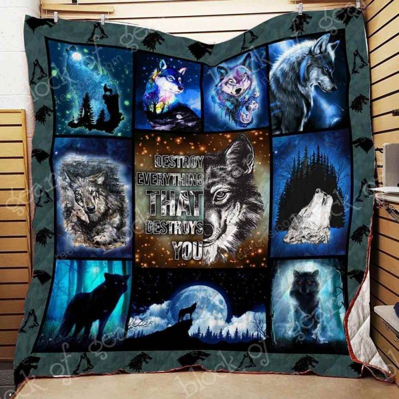 Lone Wolf Blanket KC1507 Quilt