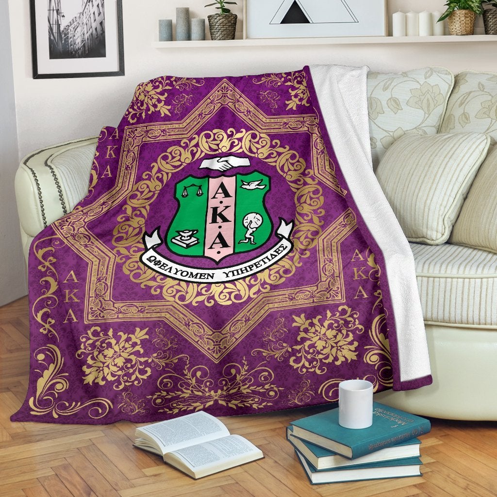 Wonderprint Blanket Alpha Kappa Alpha Blanket Lt10