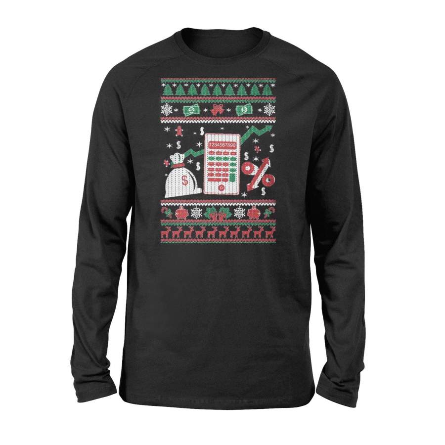 Accountant Ugly Christmas Long Sleeve