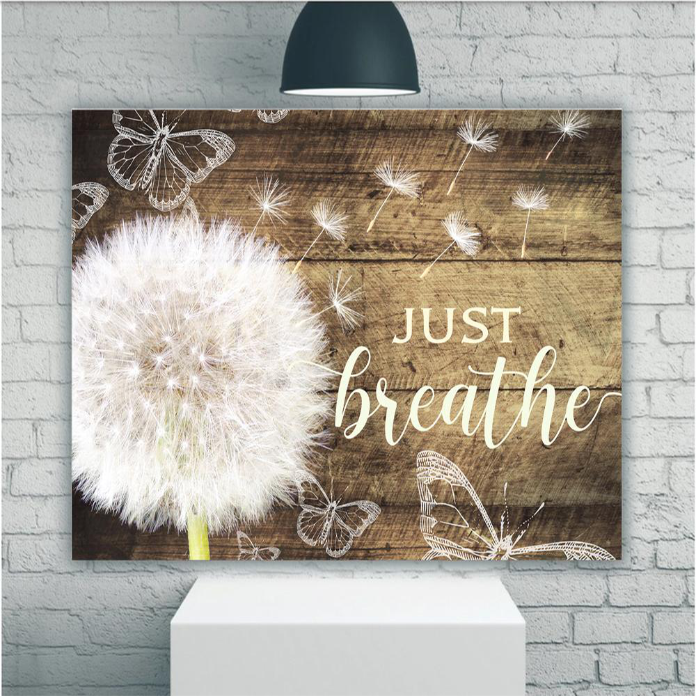 Butterfly Poster Wall Art – Just Breathe Poster, Just Breath Wall Art Poster For Living Room, Bed Room, Home Decor