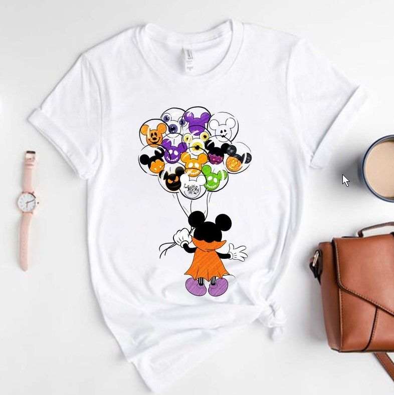 Disney Halloween Shirt, Mickey Ears Shirt, Halloween Mickey Shirt, Pumpkin Mickey Shirt Disney x Stylishphere